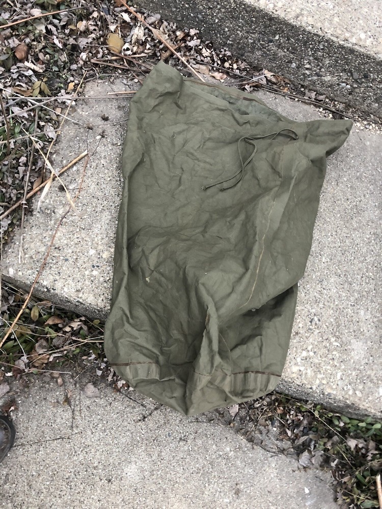 ORIGINAL WWII USGI ARMY USMC USN Rubberized invasion BAG WW2