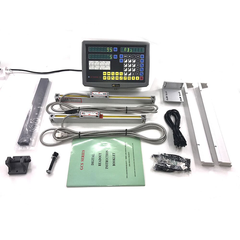 iMeshbean DRO 2 Axis Digital Readout + 5micron GCS900-2D Linear Scale Encoder