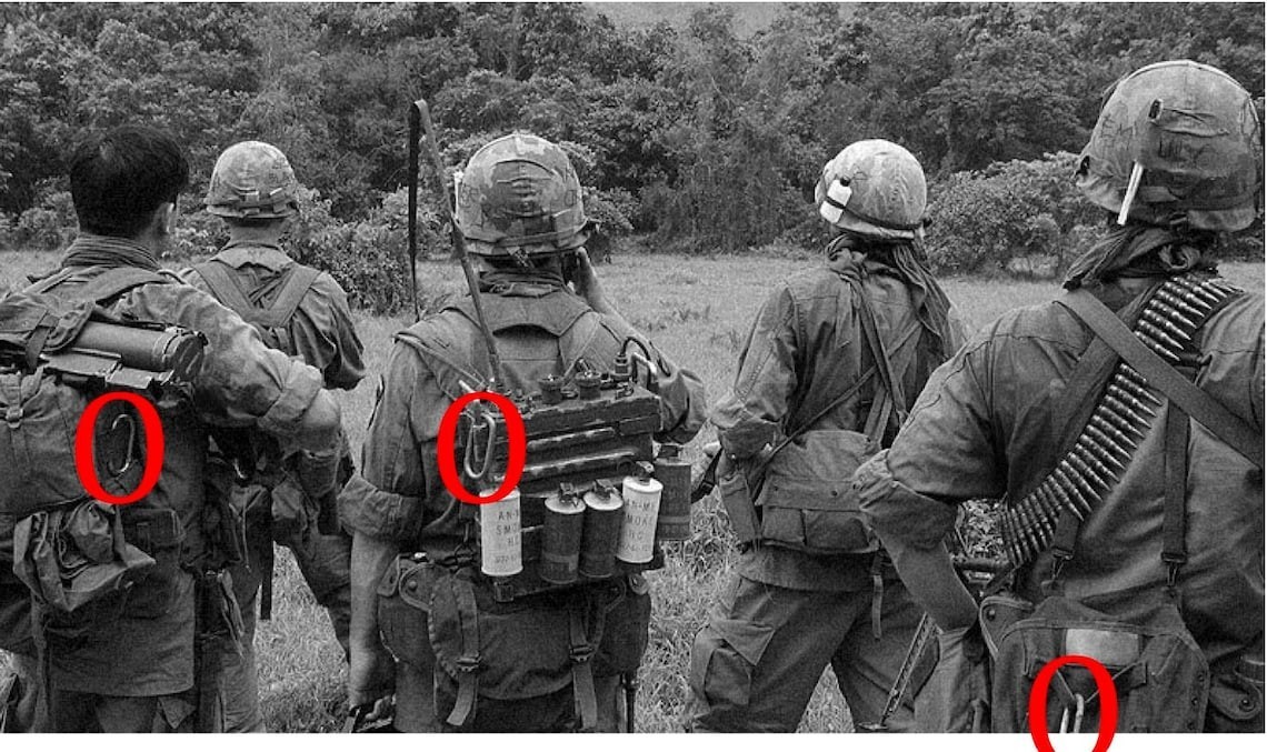 New Made and Aged Vietnam Style Carabiner (for rope, gear, keys, bottles)