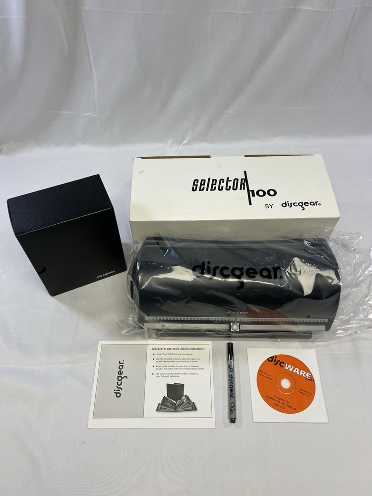 DiskGear Selector 100 w/ Software, Pen, & Disk File Box