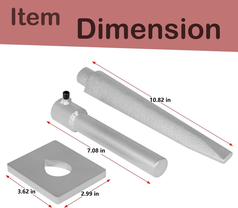 Blacksmith Tomahawk Drift Set Forging Axe Hammer Eye Drift Tool w/Handle Plate