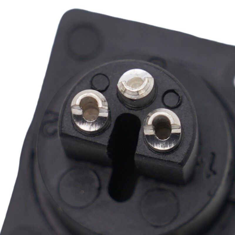 3 Pin Socket Connector Female Plug Socket Mobility Scooter Panel Mount Port