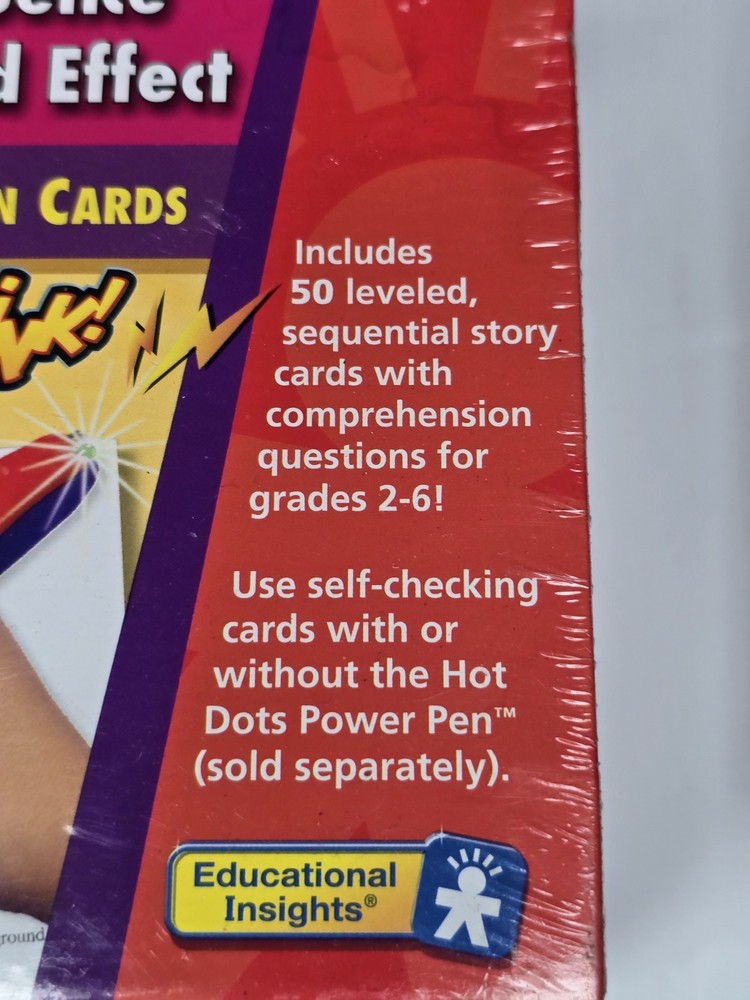 Hot Dots Reading Comprehension Cards Set 5 Finding The Sequence & Cause Effect