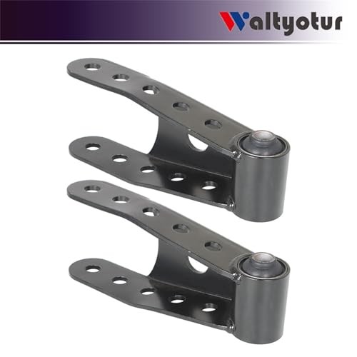 2PCS Black 6400 Lowering Shackle Rear Kit Replacement for Chevy