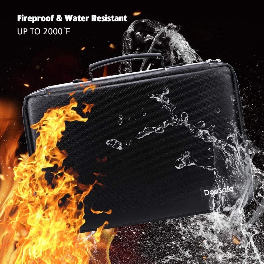 Fireproof Battery Organizer Storage Box,Fireproof Waterproof Carrying Case Ba...