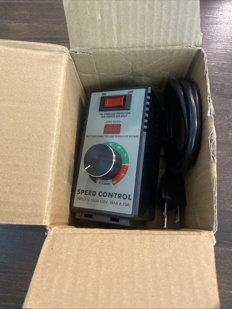 AC Motor Speed Controller 100V-120V 15A Variable Regulator Router Drill Fan LED