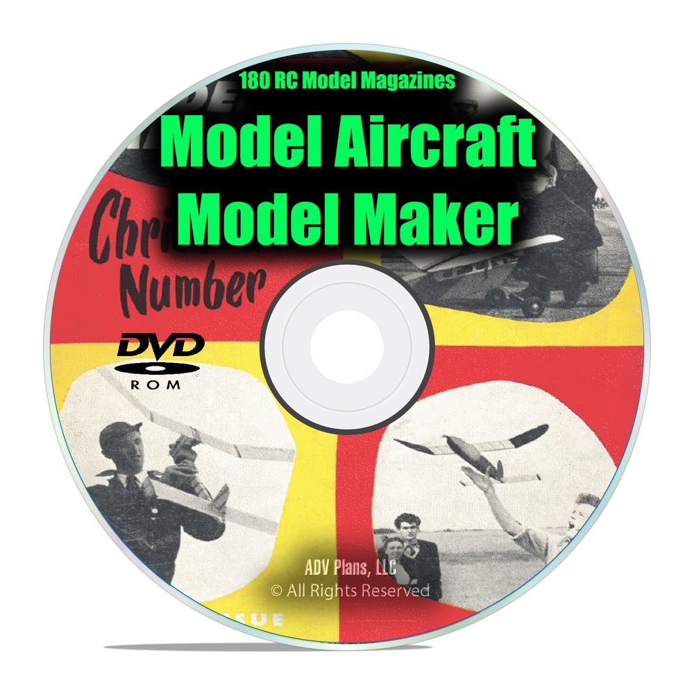 RC Model Aircraft Magazines, Model Aircraft, Model Maker, 182 Issues DVD