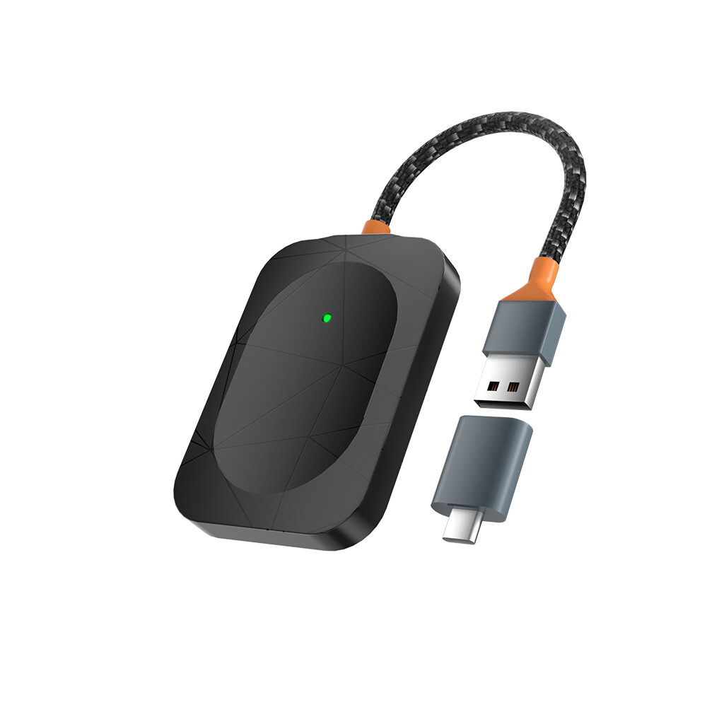 Carplay Wireless Adapter For Apple Android Auto Plug Play Car USB Dongle 2 in 1