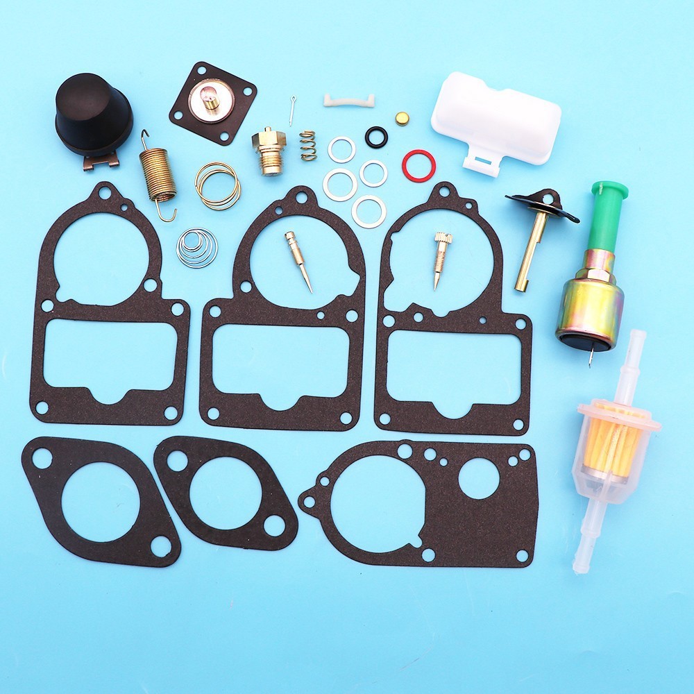 Carburetor Rebuild Kit for VW SOLEX 28-34 PICT3 W Cut off Valve & Floats 700-34