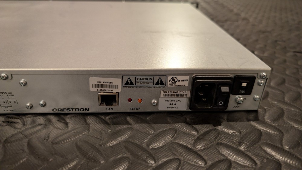 CRESTRON AMP-4600 4-Channel Rack Mount Power Amplifier