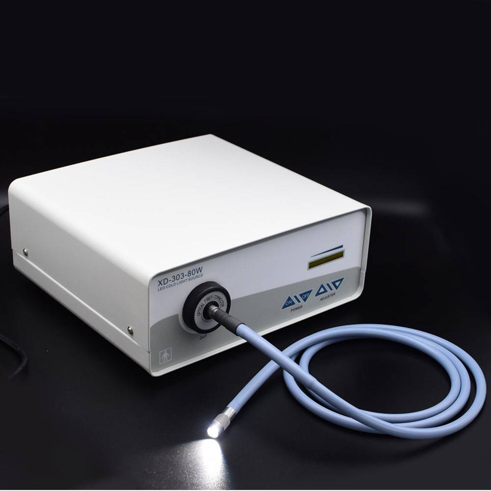 80W LED Medical Cold Light Source Endoscopy Cold Light Source for Inspection