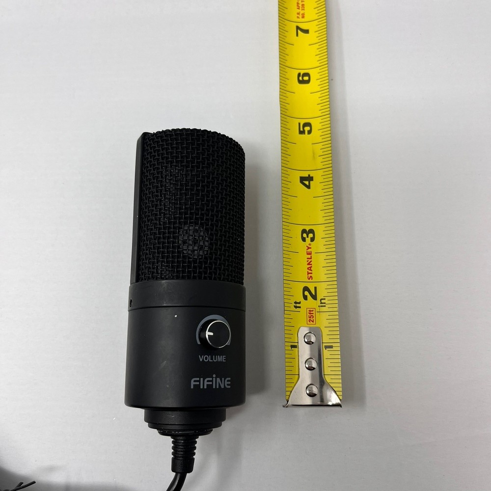 FIFINE K669B USB Condenser Microphone TESTED Volume Control DOESN’T Come w/stand