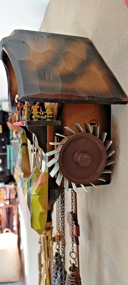 Black Forest West Germany Log splitter cuckoo clock