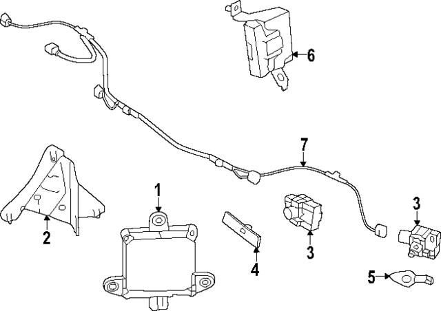 Genuine Subaru Park Sensor Side Bracket 57721FN53A