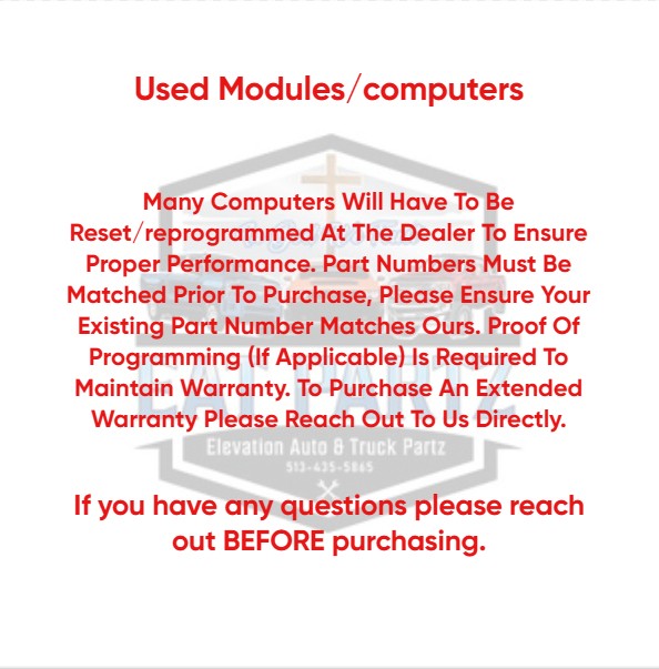 2020-2024 Buick Encore GX Rear Spoiler Mounted Camera Projector OEM