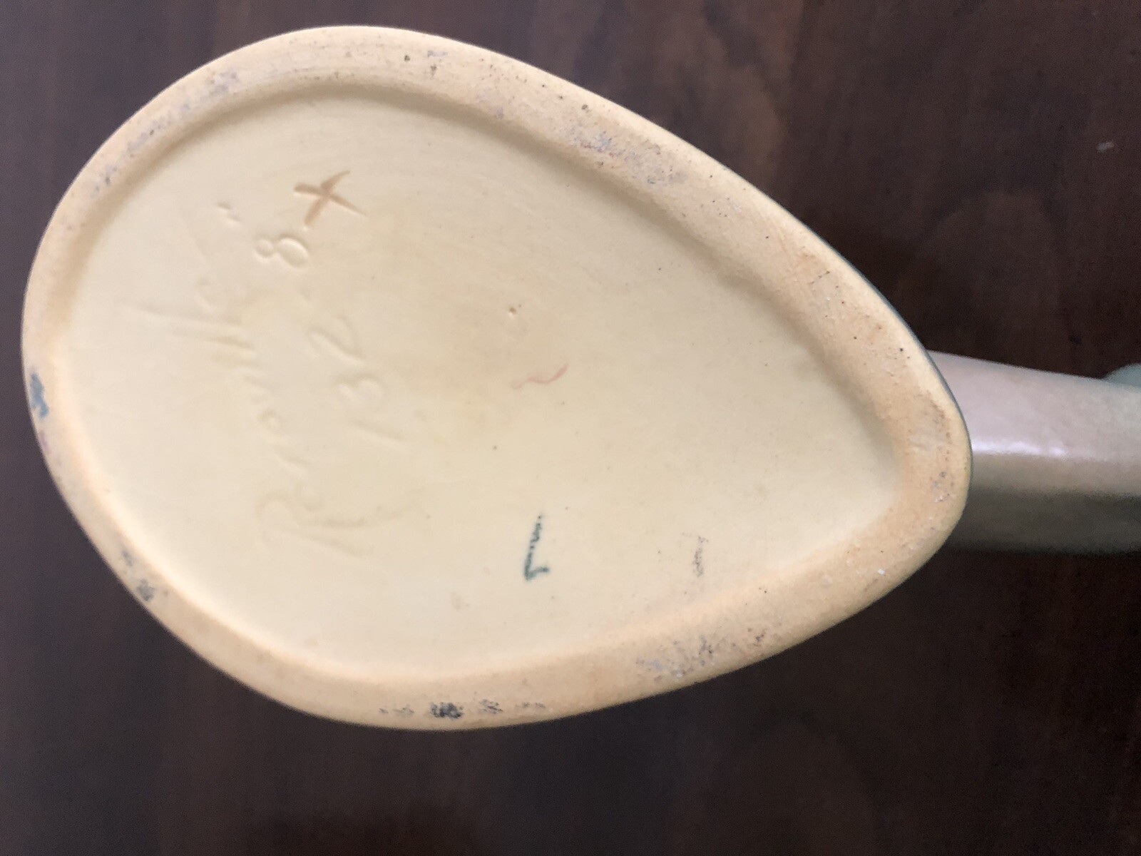 Roseville IRIS PINK CORNUCOPIA VASE 132-8" Outstanding! Pottery 1938 Vintage