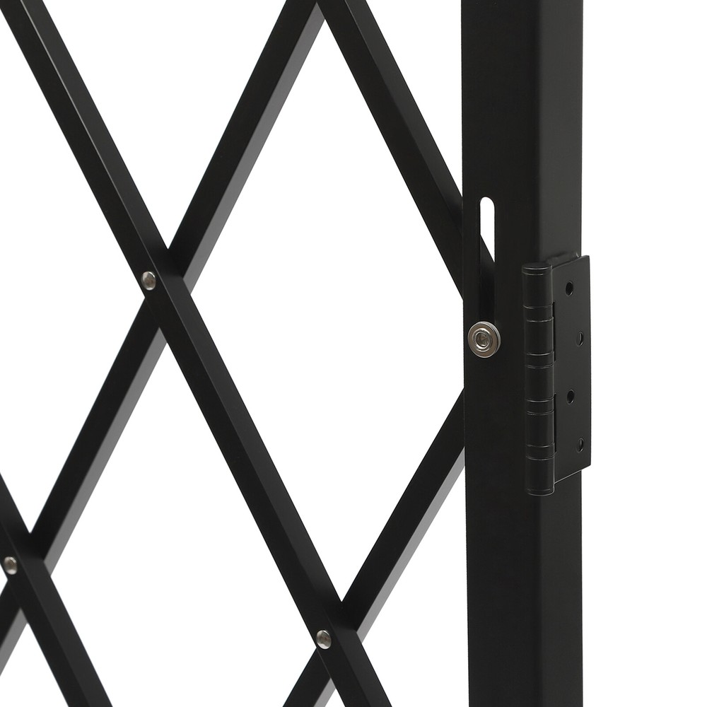 Single Folding Security Gate Rolling Barricade Gate Accordion Security Gate