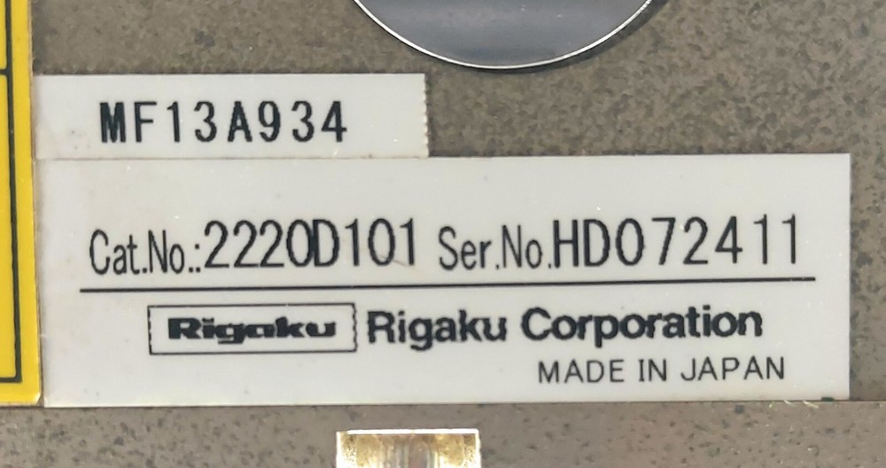 Rigaku Corporation MF13A934 High-Performance XRF Analyzer
