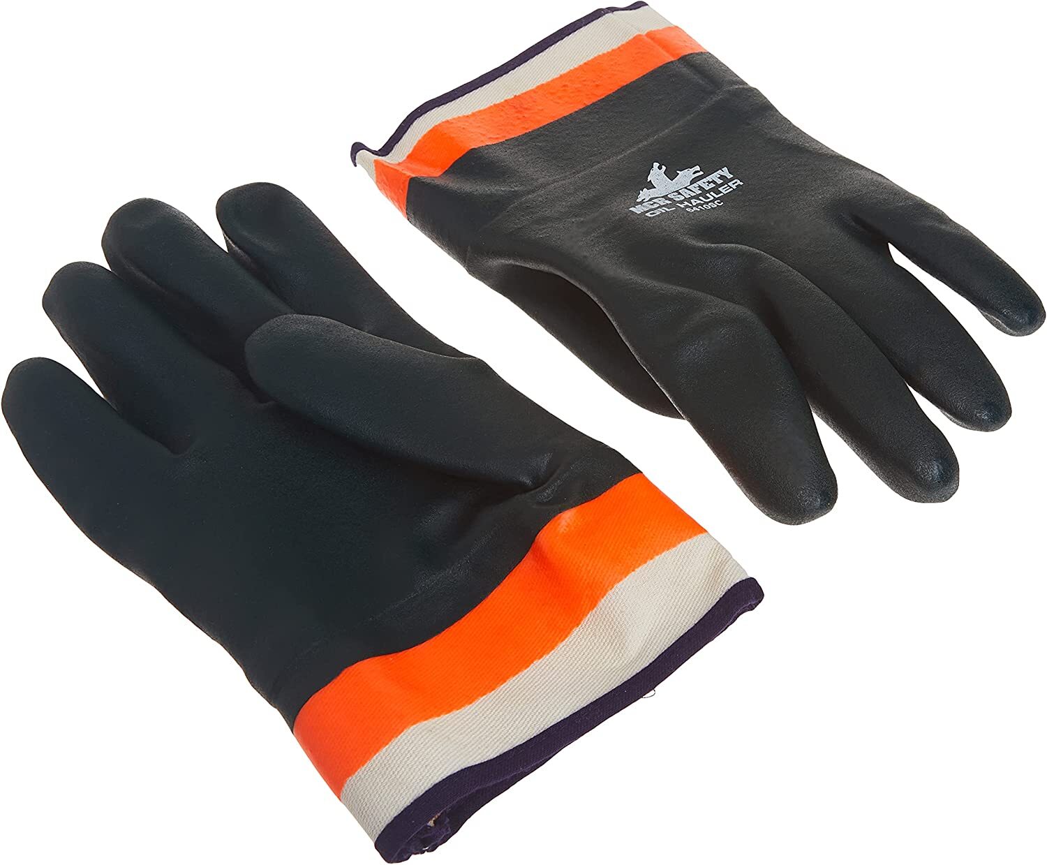 MCR SAFETY CHEMICAL RESISTANT GLOVES DOUBLE DIPPED RUBBER WORK GLOVES SIZE LARGE