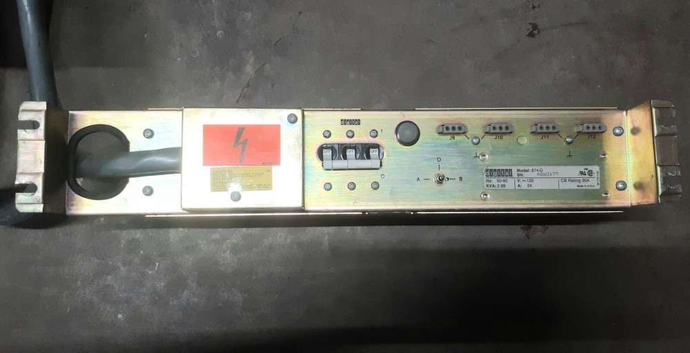 874-D Rack Mount Power Controller 120V 1Ph 24Amp - DEC / Digital Equipment