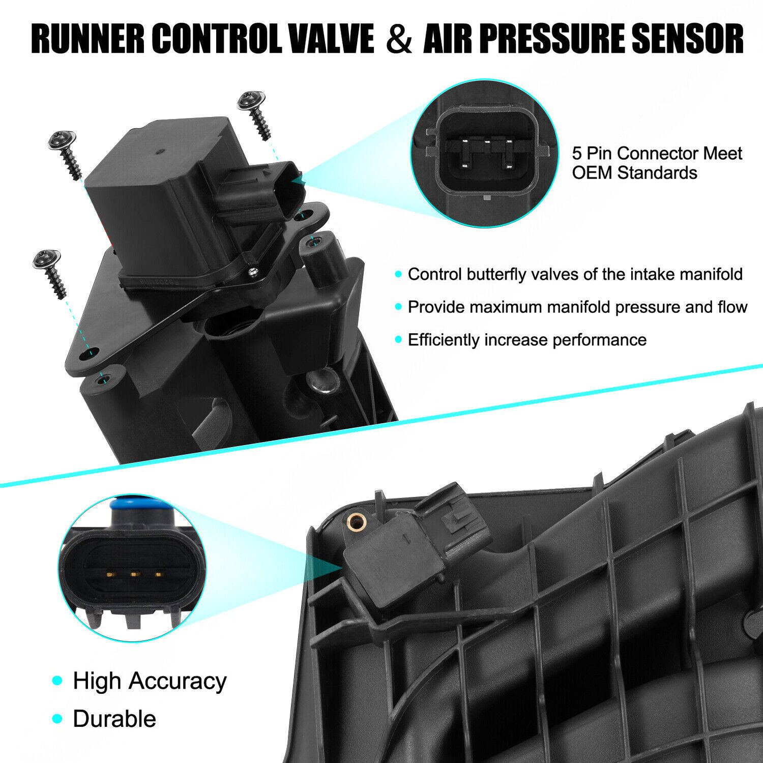 Intake Manifold w/ Runner Control Valve For 07-17 Jeep Patriot Compass Caliber