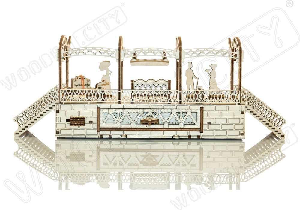 Railway Station - 3D Mechanical, Engineering Self-Assembled Puzzle