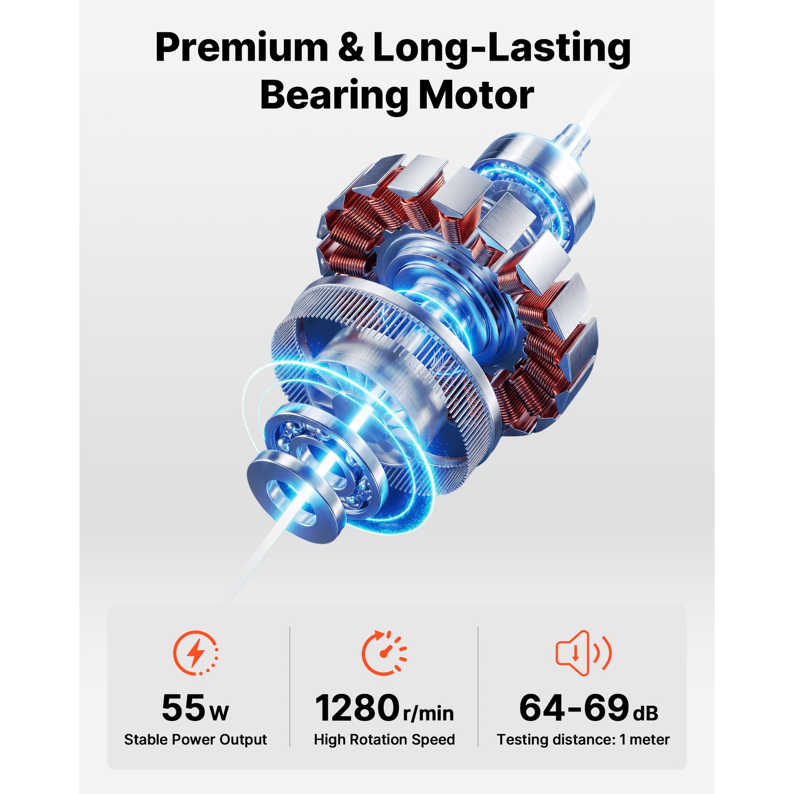 Uimoso 16 in Industrial Oscillating Pedestal Fan with High Airflow 1450CFM