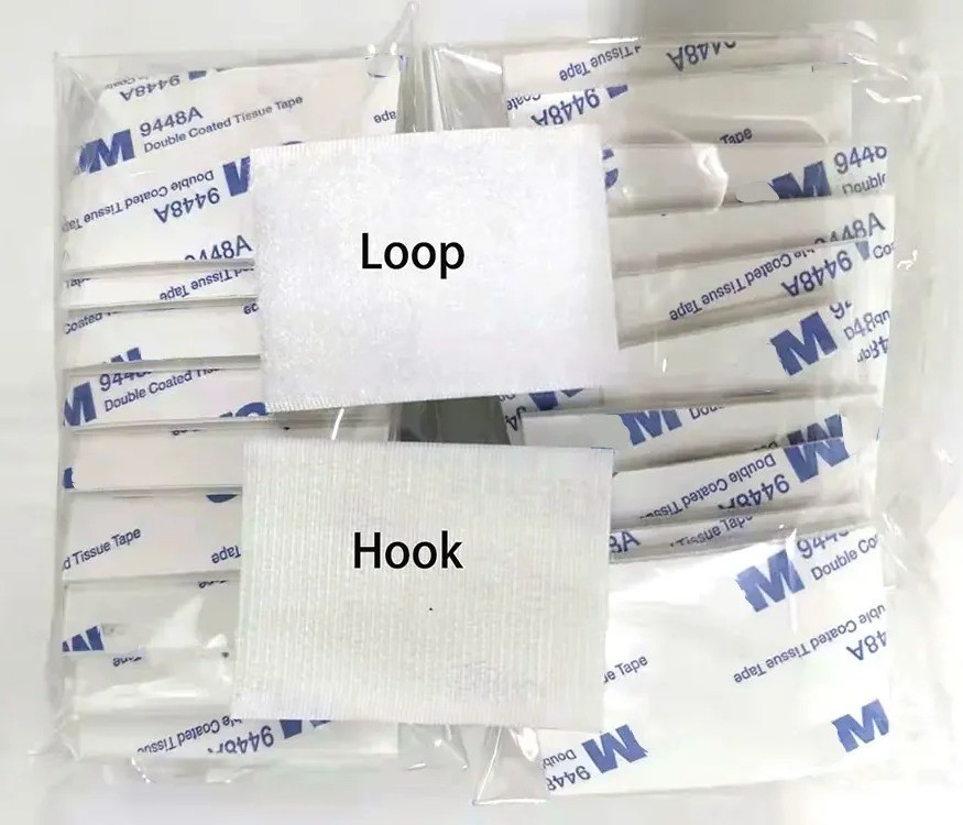 Hook and Loop Sticky Adhesive Backed Tape - Widths: 1/2", 1", 2", 3", 4"