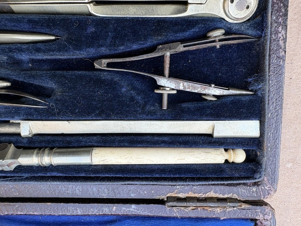 vintage technical drawing instruments