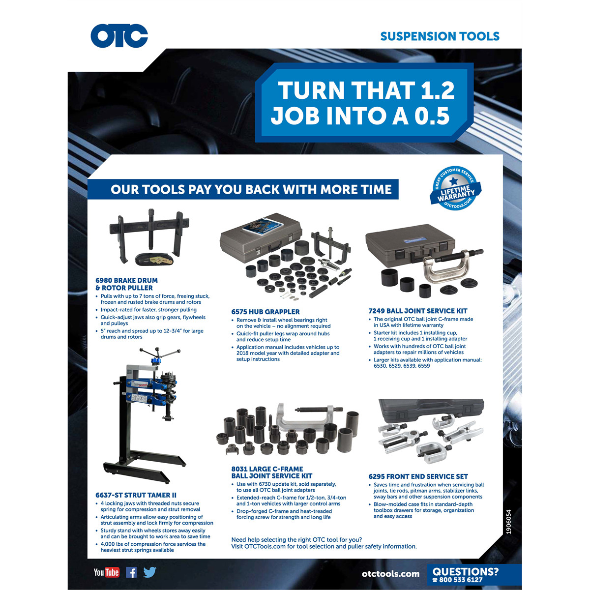 OTC Tools 6637-ST Strut Tamer II Extreme with Stand