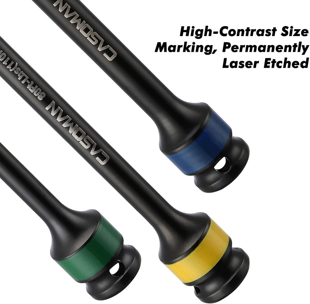 Chrome Electroplated Torque Extension Bars - Secure and Accurate Torque Set