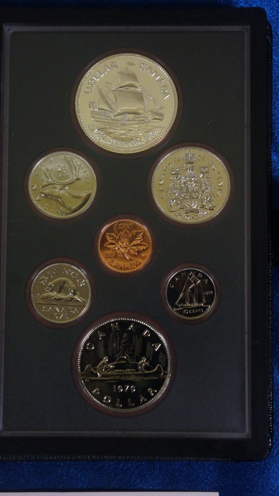 1979 Canada Canadian Double Dollar Silver Proof Set W Case