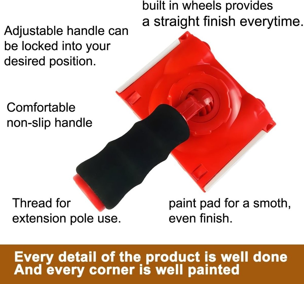 Paint Edge Trimmer Plus Two Pad Replacements Edge Painting Tool Wall Ceilings