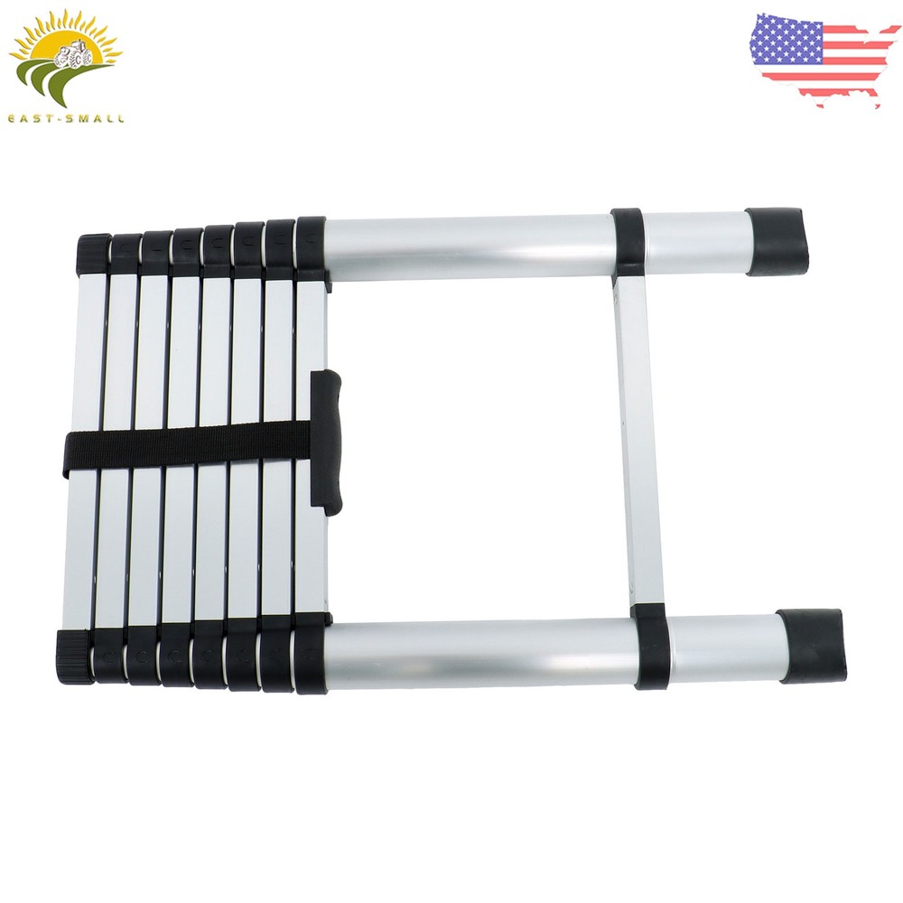 8.5 FT Multi Purpose Telescopic Ladder Folding Extension Step Ladders 330lbs