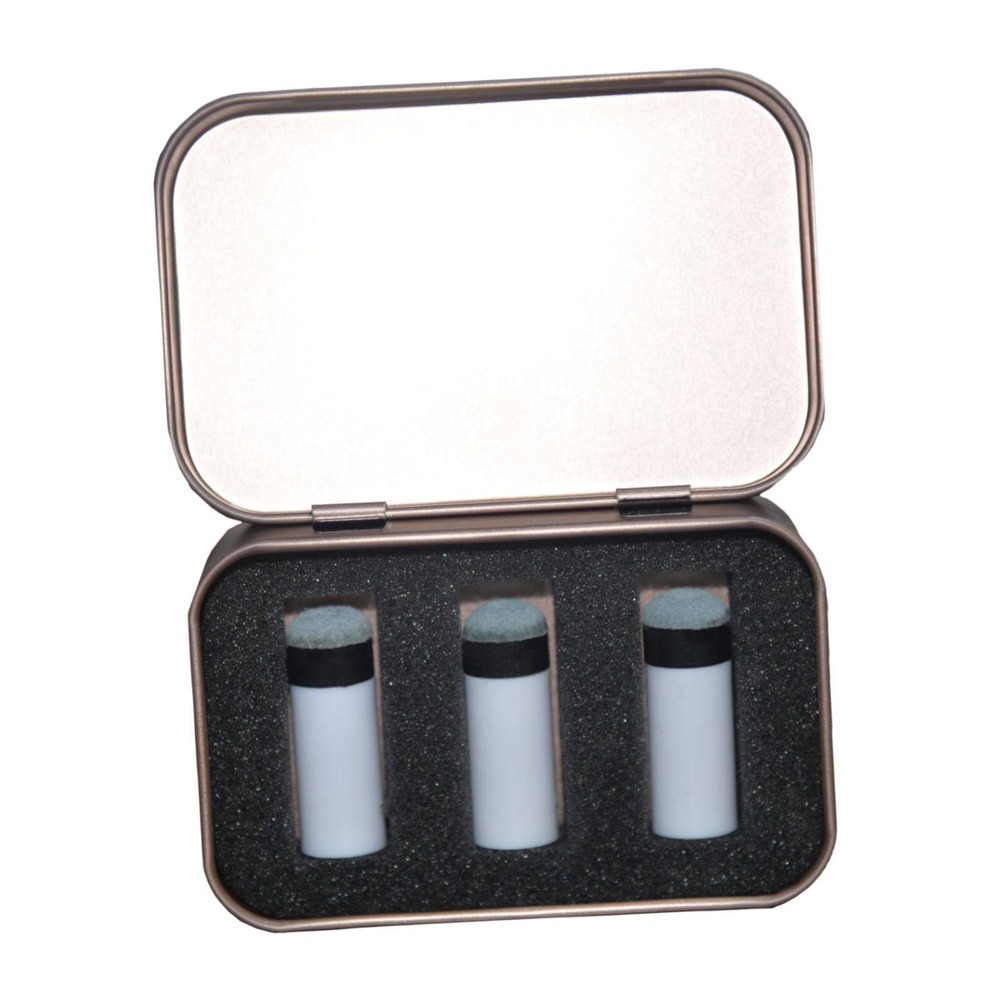 Pool Cue Tips Storage Box with 3 Cue Tips Portable Practical Durability