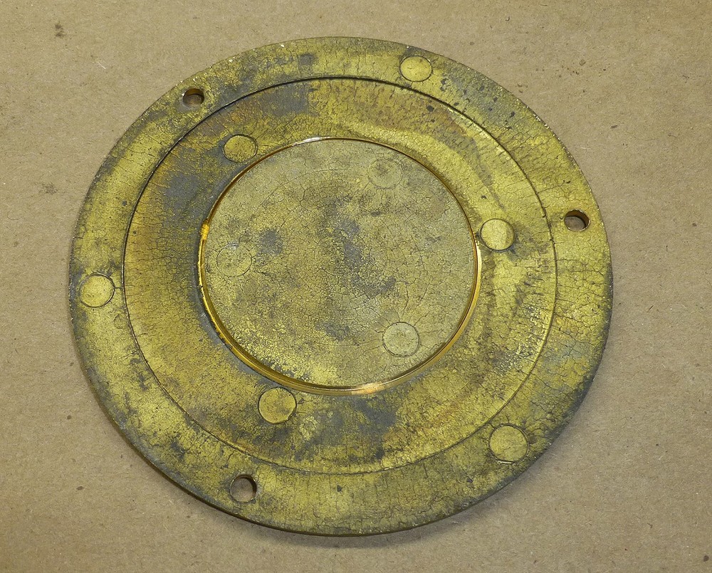 Brass Floor Plate Plug Insert Electrical Box threaded