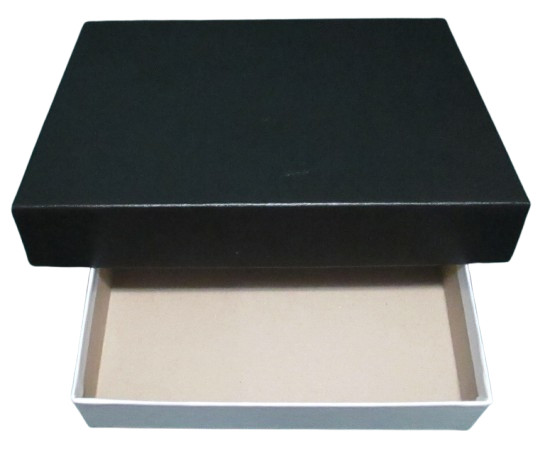 Matte Black Gift Box 9"x7"x1.5"h Solid Cardboard Display Packaging
