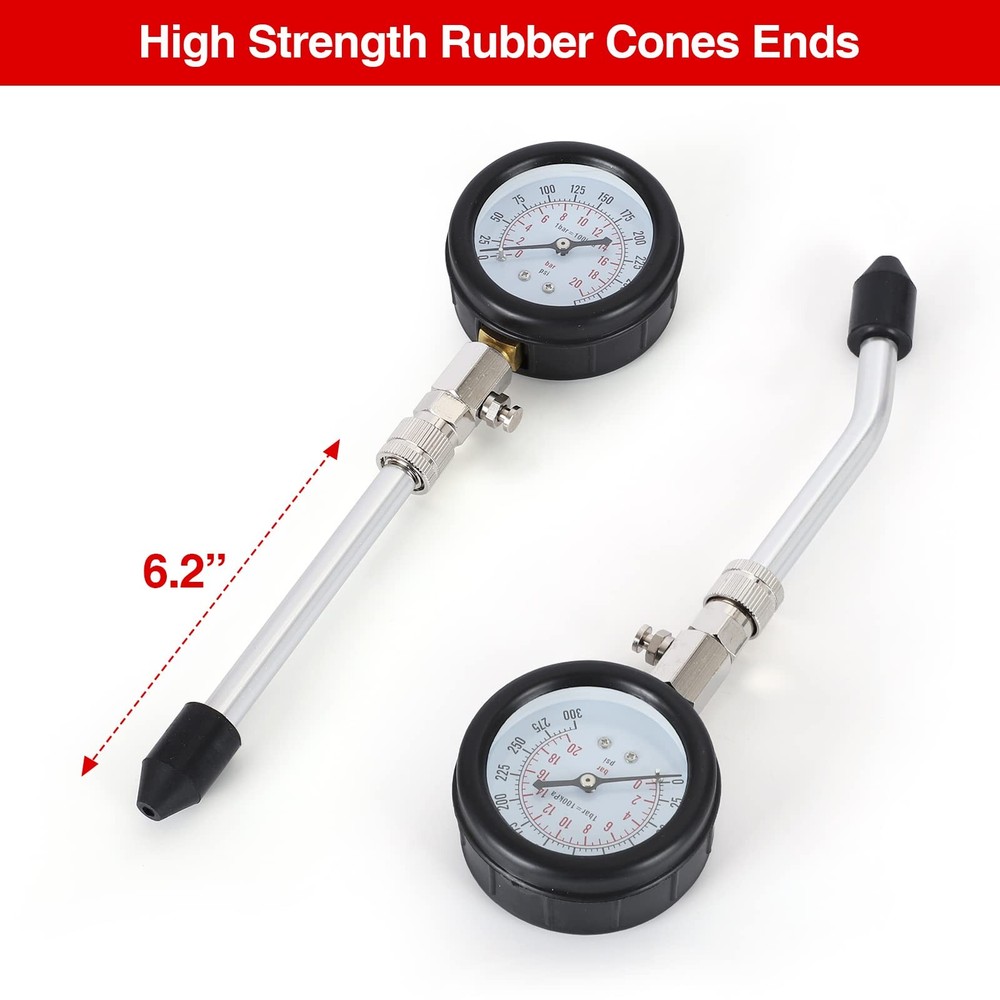 Compression Testertest Gauge Motorcycle Car Outboard Engine Chainsaw Snowmobile