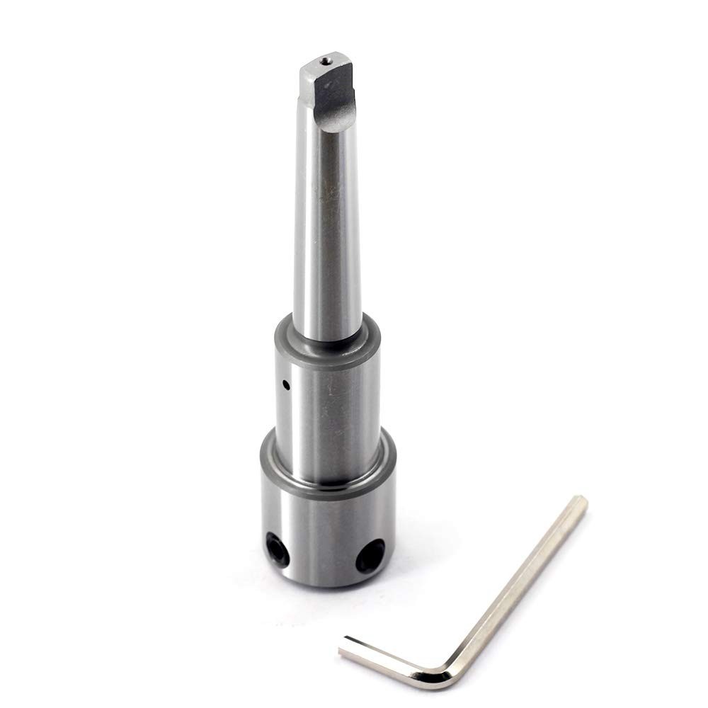 High-Precision MT2 Annular Cutter Arbor for 3/4 Inch Weldon Shank - Includes Key