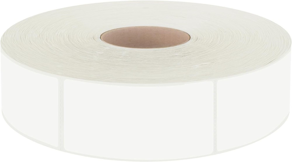 600 PCS White Rectangular Stickers, Blank Write On 1.6*0.75 inches,