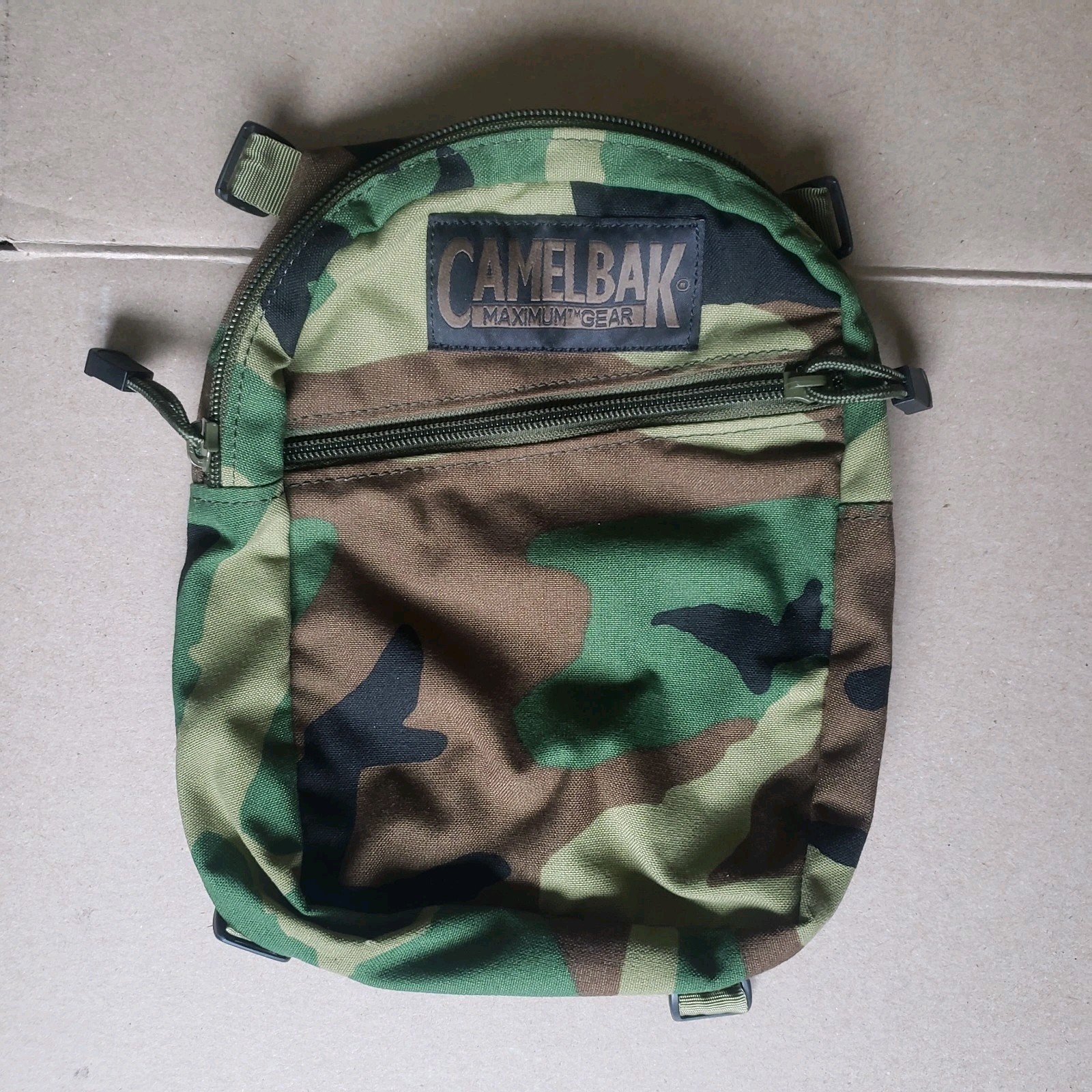 Rare Camelbak Transformer Maximum Gear Hydration Pack Backpack M81 Woodland Camo