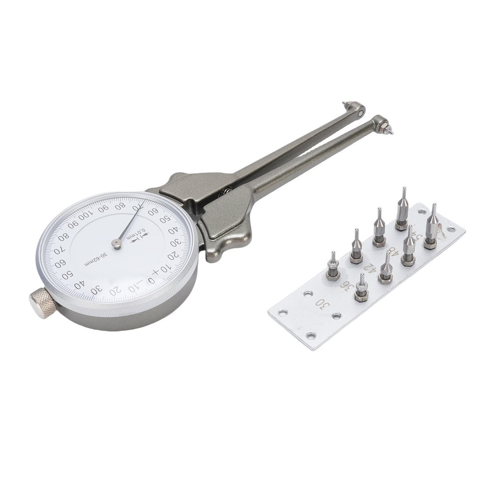 Internal Dial Caliper 30 62mm Replaceable Inside Gage Set With 8 Replacement