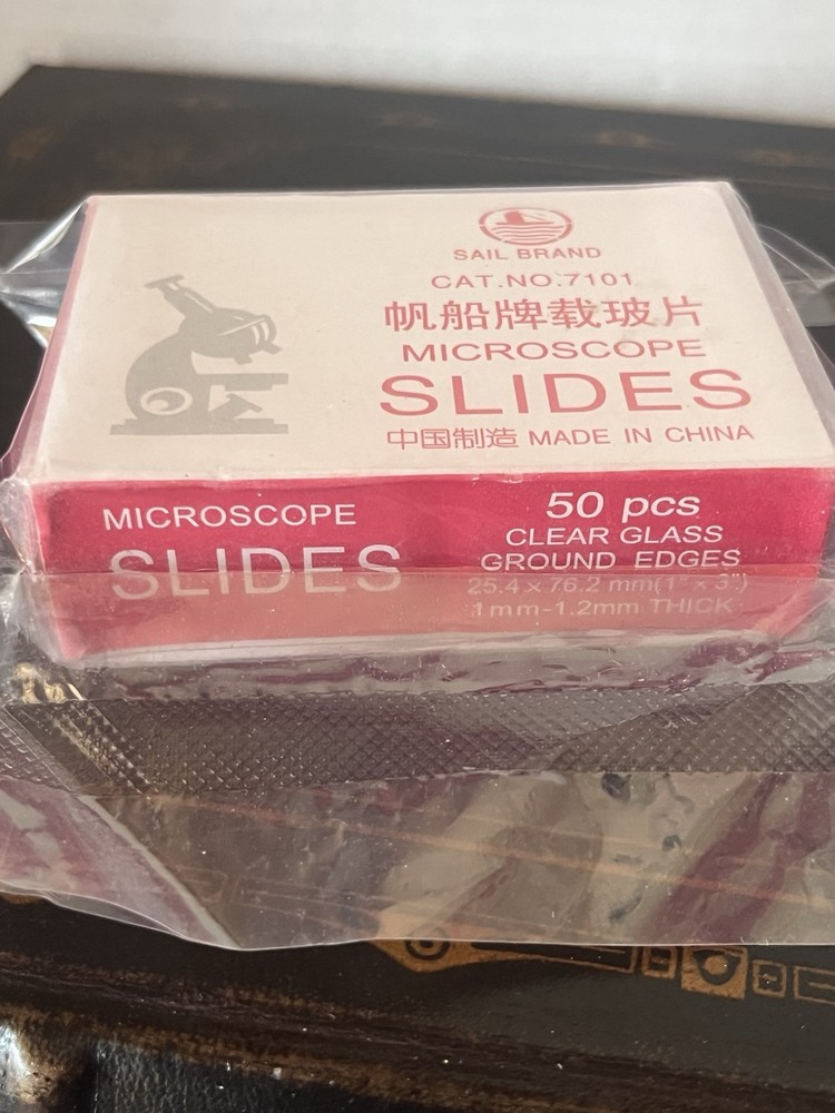 Microscope Slides Clear Glass Round Edges (50 Ct.)
