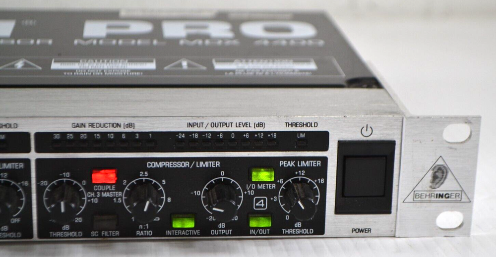 MULTICOM PRO BEHRINGER Audio Interactive Quad Dynamics Processor Model MDX4400