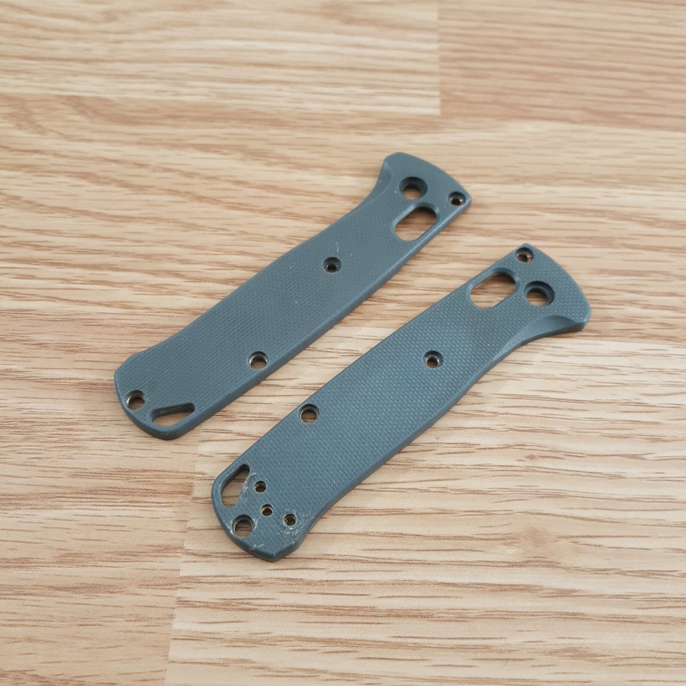 Flytanium Handles Fits Benchmade Mini Bugout. Blue-Gray Medium G10 Construction