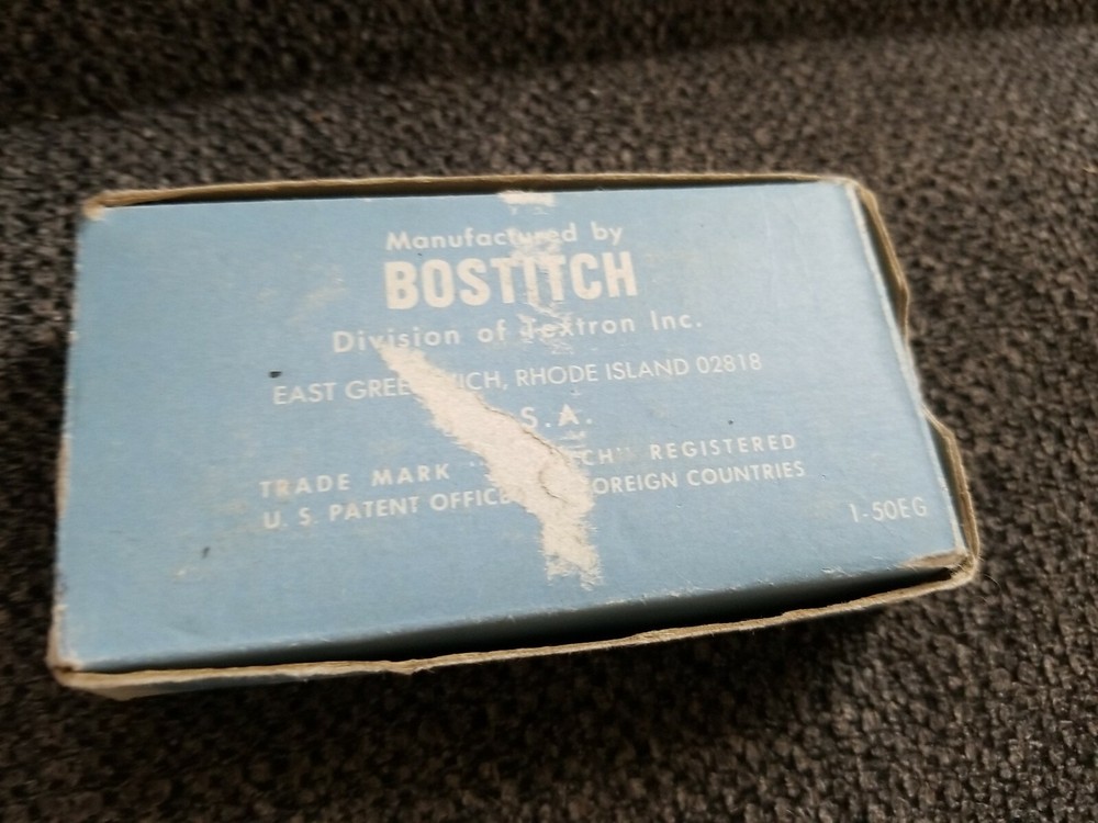 Vintage Bostitch Textron Chisel Point 5000 Standard Staples. 80% full.