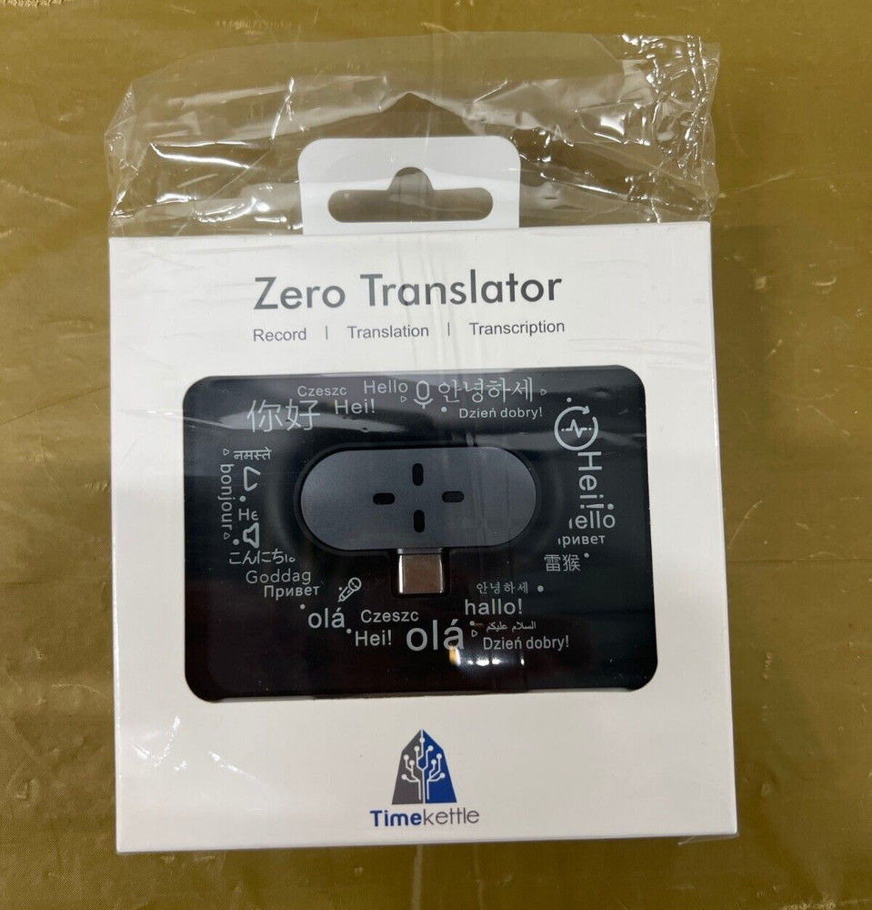 Timekettle Zero Translator Device Type-C for Android Only - Black (TMK002)