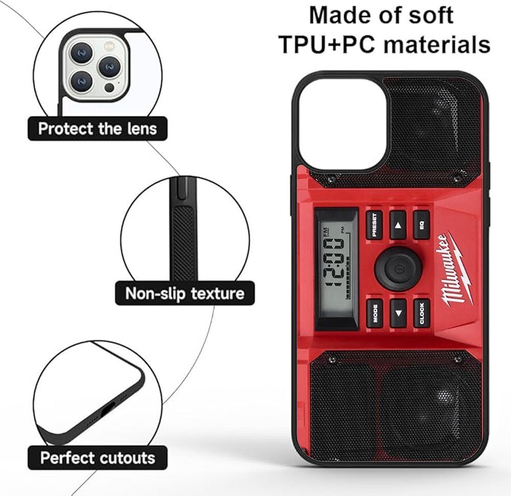 Milwaukee Bluetooth Speaker Premium Soft Rubber iPhone Case