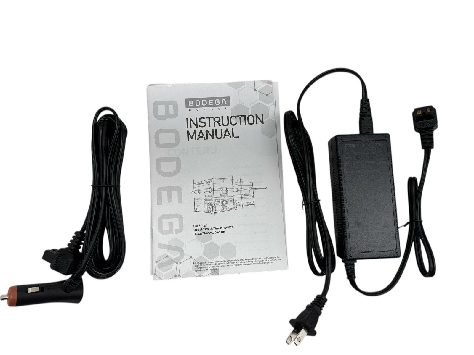 BODEGAcooler 59QT Car Fridge Dual Door Dual Zone w/Wheels TAW55 (OB)