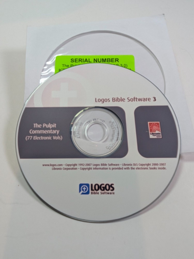 Logos Bible Software 3 Pulpit Commentary 77 Vol CD Transferable Serial Key